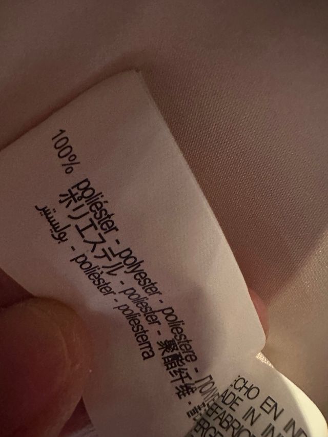 Camisa amplia beige satinada | XS