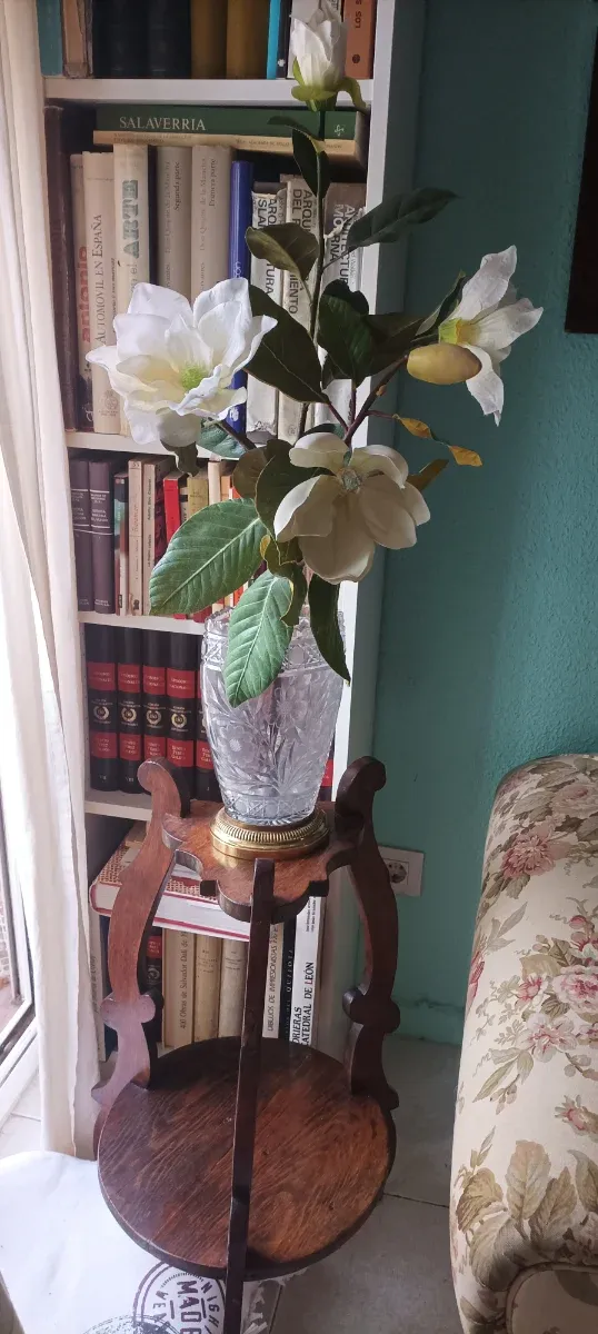 Jarrón Cristal Tallado Checoslovaco