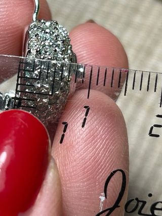 Pendientes plata y circonitas brillantes redondos