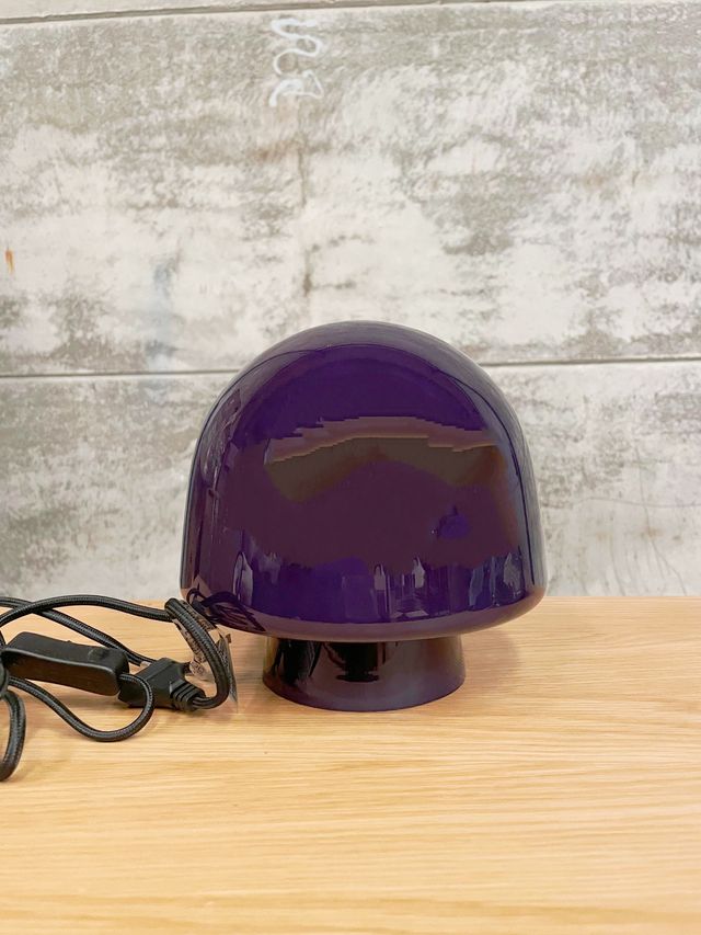 Lámpara de mesa Reig de cristal azul