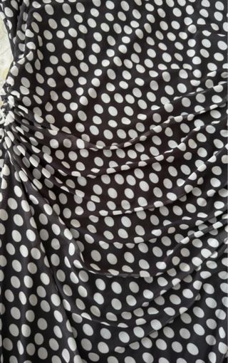 Vestido largo tul lunares