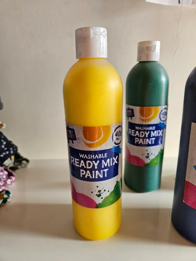 Lote 6 Pinturas Lavables 400ml de Hobby Corner