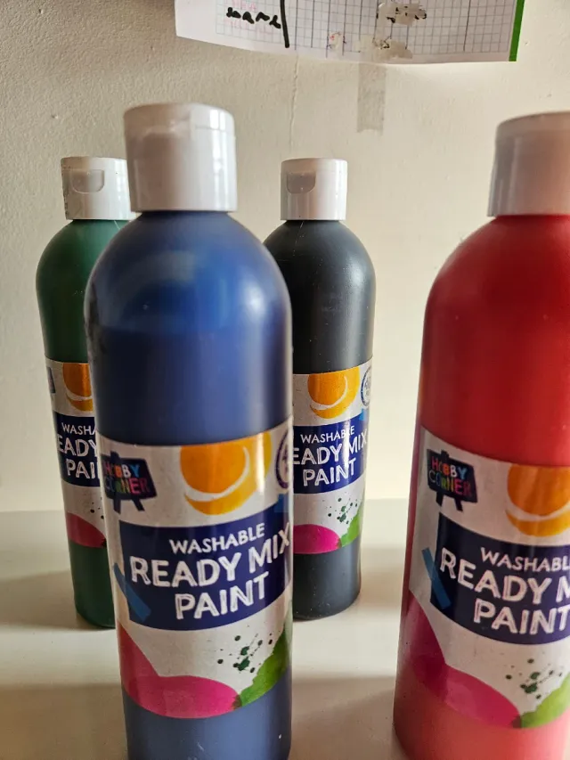 Lote 6 Pinturas Lavables 400ml de Hobby Corner