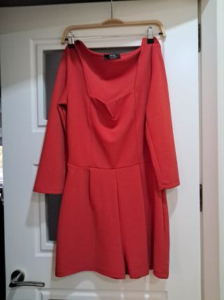 Vestido negro tirantes brillantes