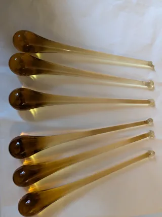 5 Gocce Murano Vetro Ambra +1 regalo