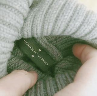 Roberto Verino Suéter Talla S Gris Manga Corta