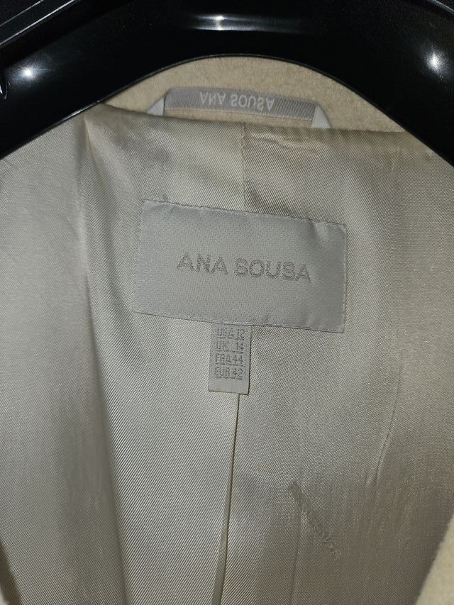 Abrigo lana ANA SOUSA beige