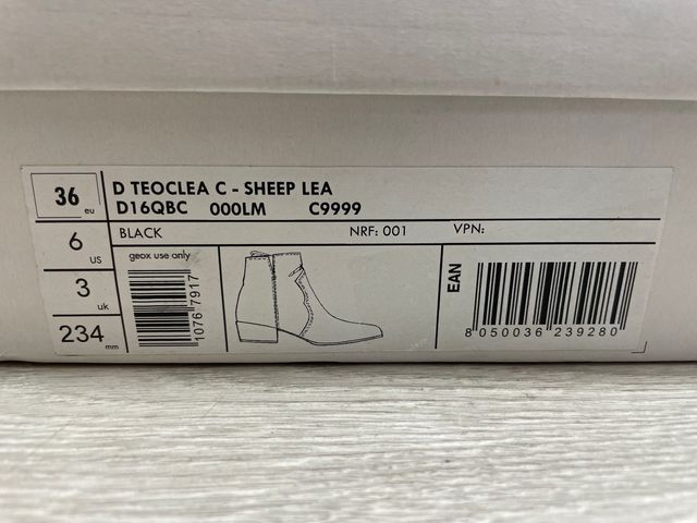 Botines Geox D Teoclea B Mujer Talla 36