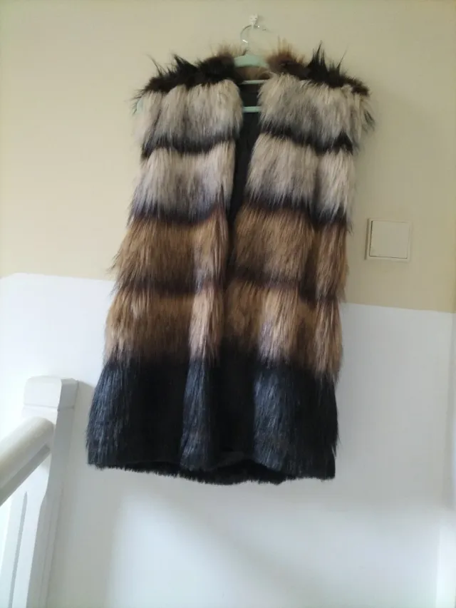 Chaleco pelo multicolor