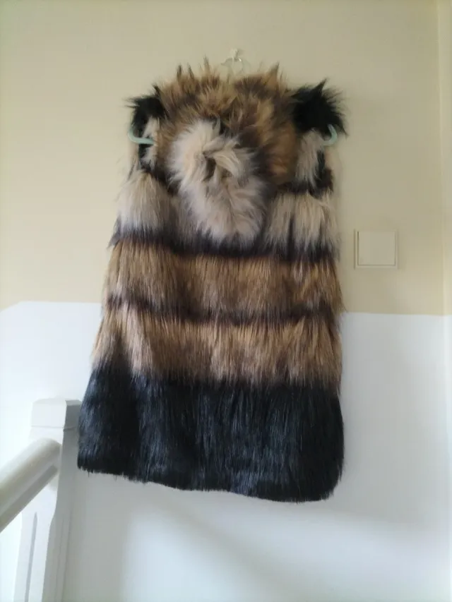 Chaleco pelo multicolor