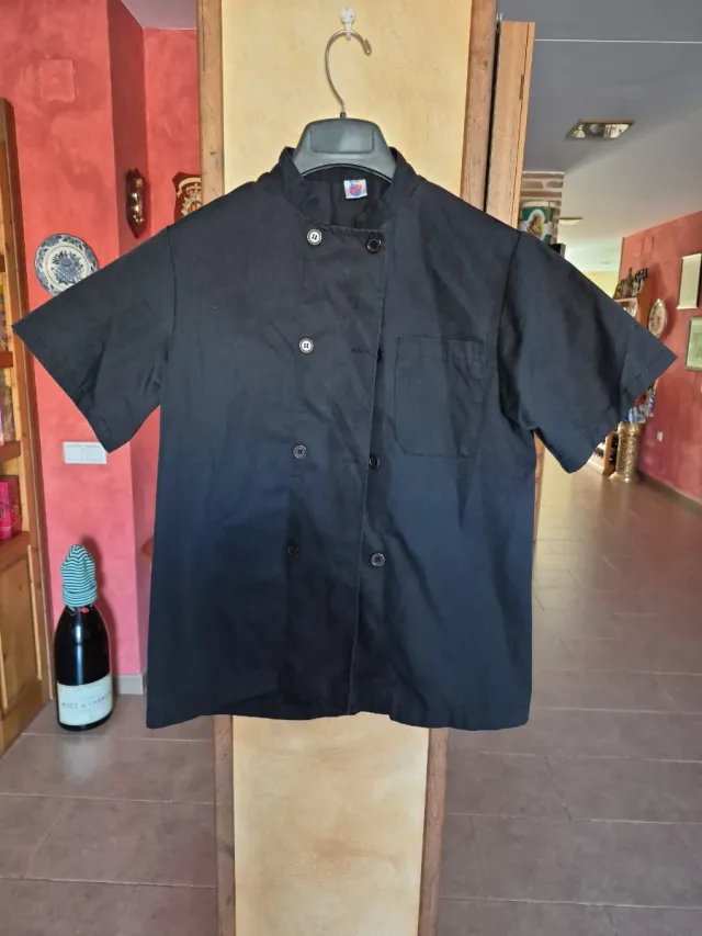 Chaquetas Cocina Negra Manga Corta ud.