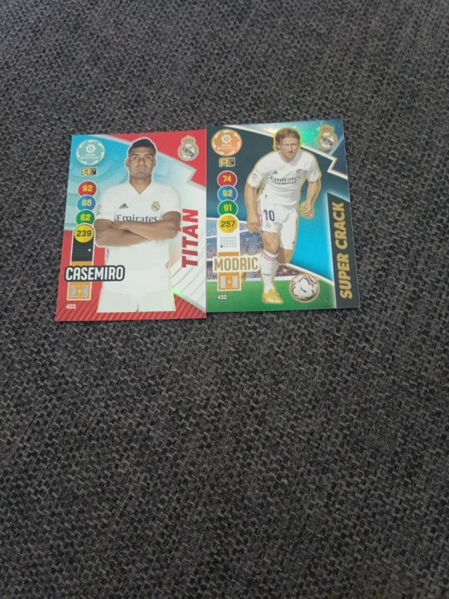 Cartas Real Madrid Casemiro y Modric