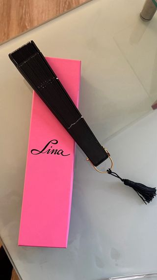 Abanico Lina Sevilla Rosa Nuevo