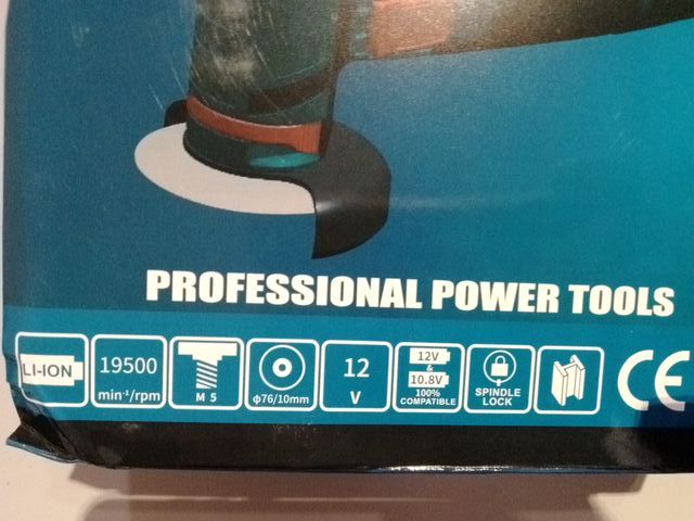 Mini Radial con 2 Baterías y Caja