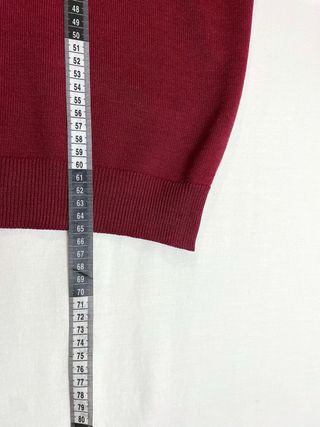 Jersey Lacoste Vintage Cuello Redondo Punto Rojo L