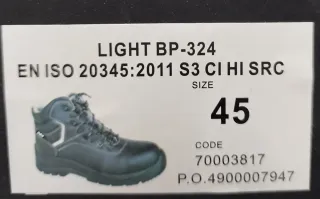 Botas de seguridad FORLI Talla 45