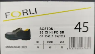 Botas de seguridad FORLI Talla 45