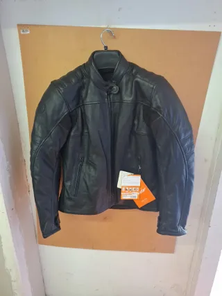 CHAQUETA CUERO MOTO SEVENTY SD-JL3 WINTER BLACK