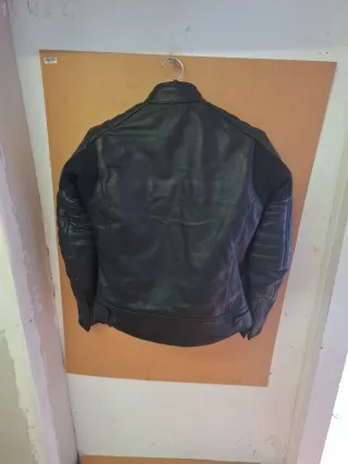 CHAQUETA CUERO MOTO SEVENTY SD-JL3 WINTER BLACK