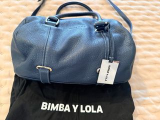 Bolso Bimba y Lola Piel Azul Plomo