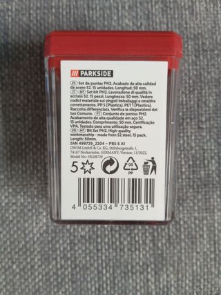 Parkside Puntas de Destornillador 3 Set