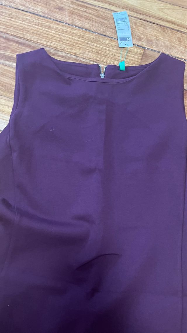 Vestido morado Benetton