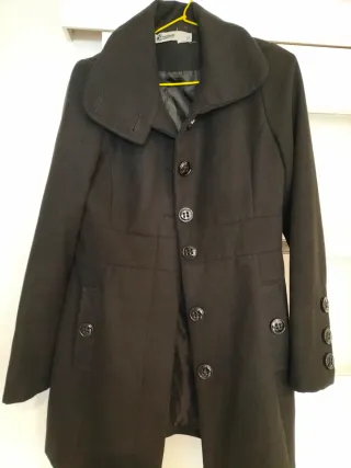 Abrigo negro talla M
