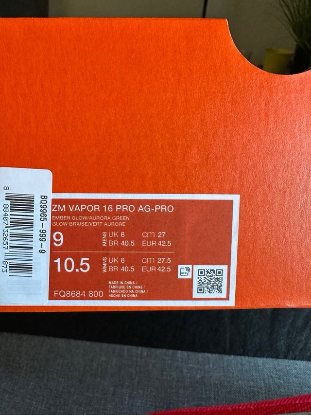 Nike Mercurial Vapor 16 Pro AG Talla 42.5