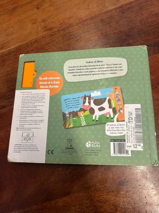 libro infantil sonidos y texturas.animales granja