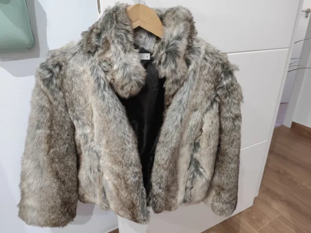 Chaqueta de pelo sintético