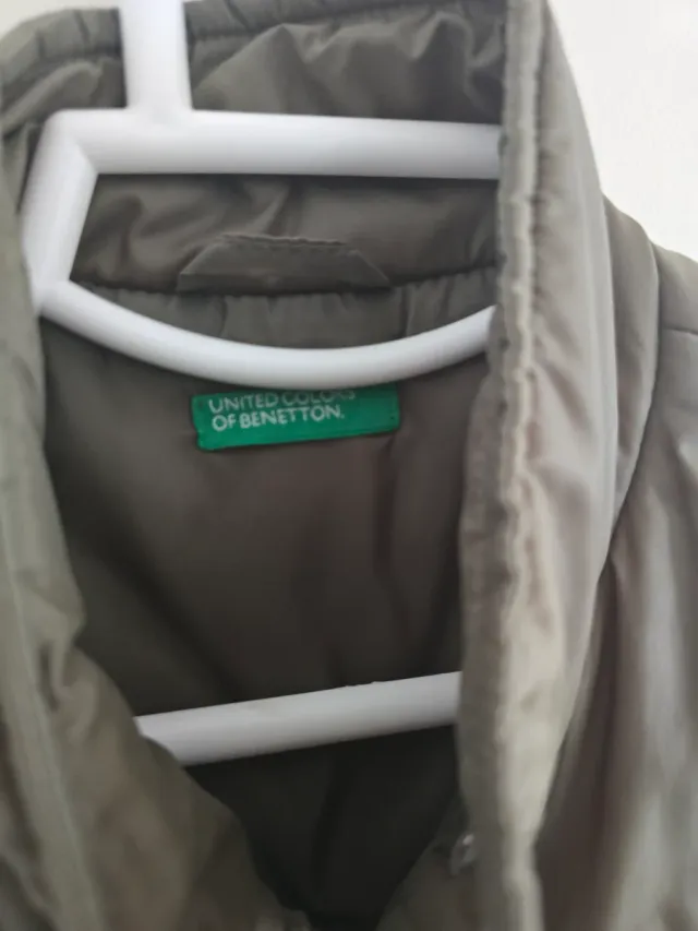 Chaleco Benetton Mujer Verde Oliva