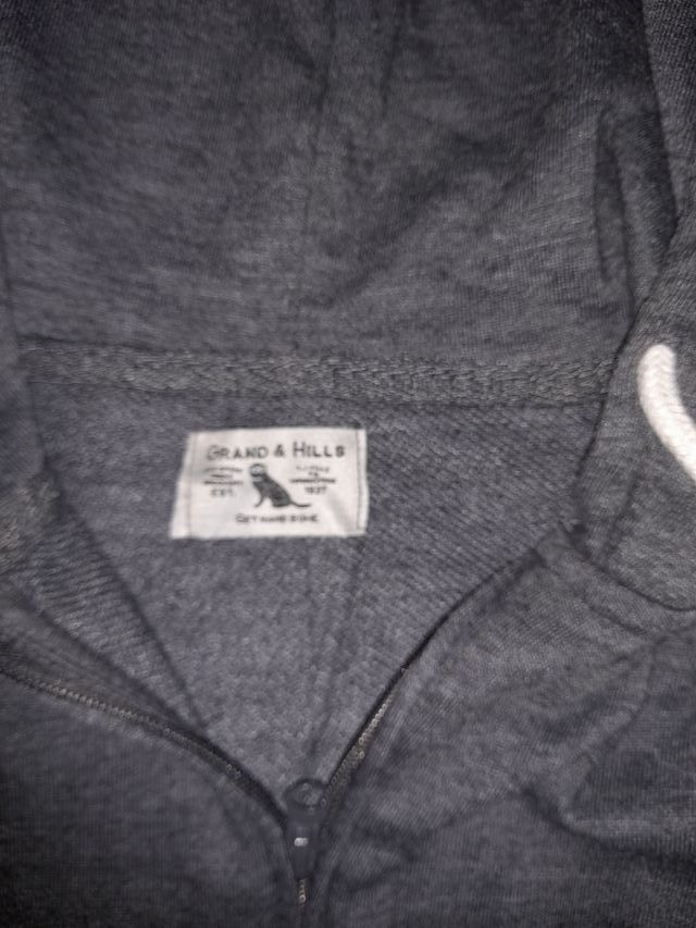 Felpa con cappuccio Grand & Hill Co. Grigia XXL