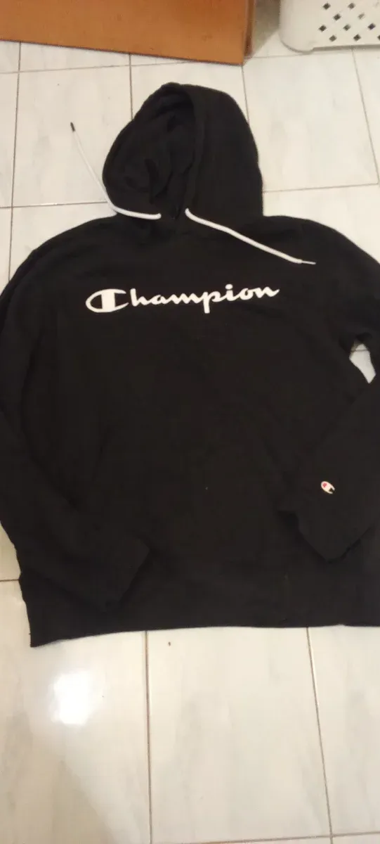 Felpa Champion Nera Donna Tg L