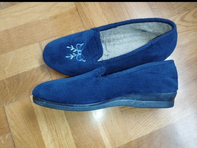 Pantofole da casa donna blu