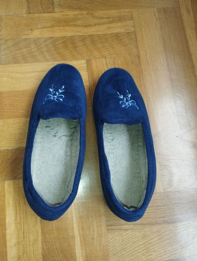 Pantofole da casa donna blu