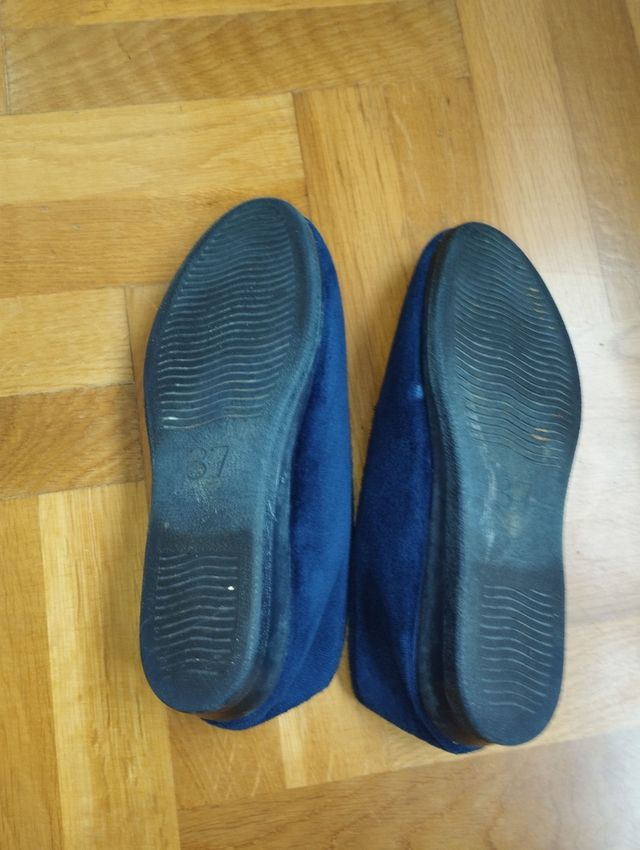 Pantofole da casa donna blu
