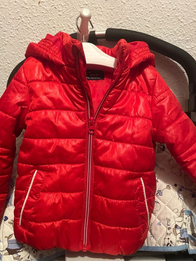 Chaqueta bebé roja 9 meses