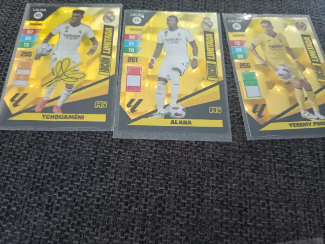 Cartas fútbol Real Madrid y Jeremy Pino