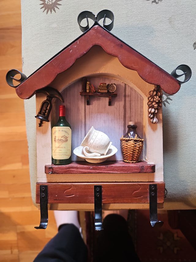 Percha decorativa cocina