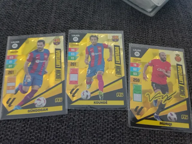 Cartas Fútbol LALIGA Gündogan, Koundé, Muriqi