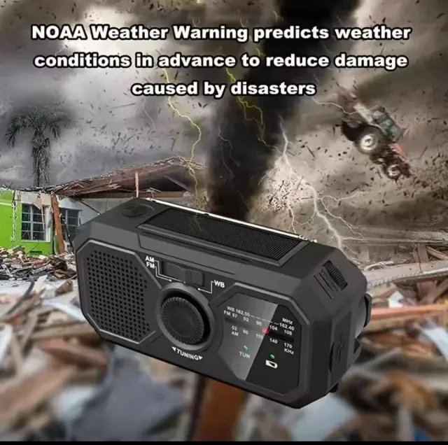 Nuovo Radio Solare Manileva Luce Suono Emergenza