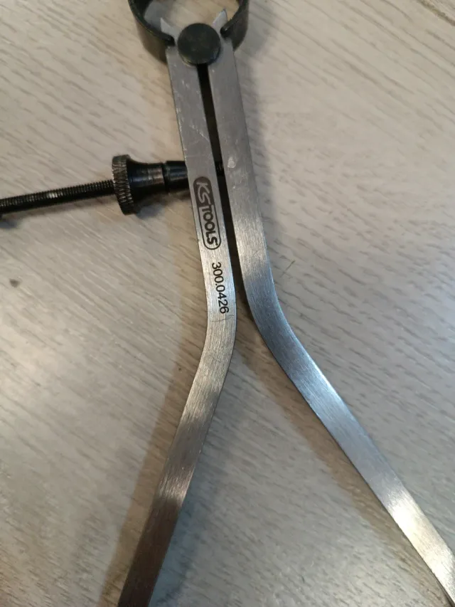 KS Tools 300.0426 Compás-calibre con resorte 190 