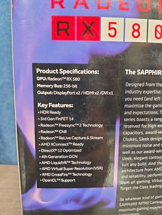 Radeon Sapphire RX 580 4GB GDDR5 Tarjeta Gráfica