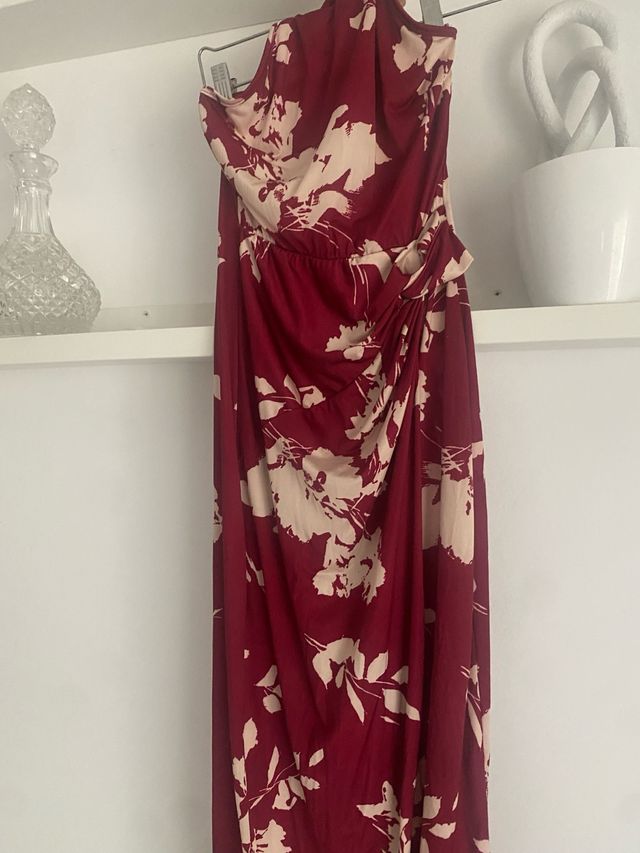 Vestido largo estampado floral