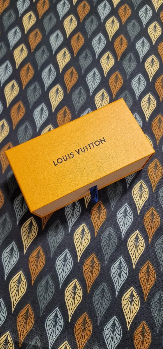 Caja Louis Vuitton naranja para gafas