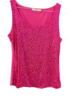 Completo donna top paillettes e coprispalle