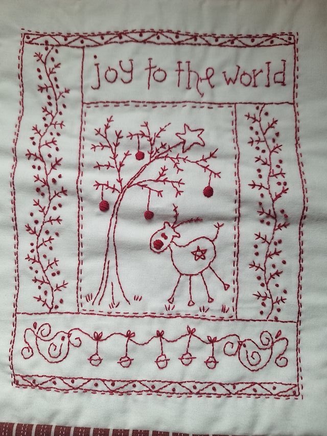 Funda Cojín Patchwork Decoración Navidad