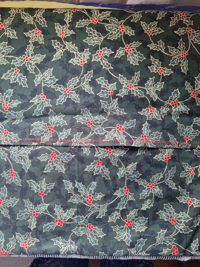 Funda Cojín Patchwork Decoración Navidad