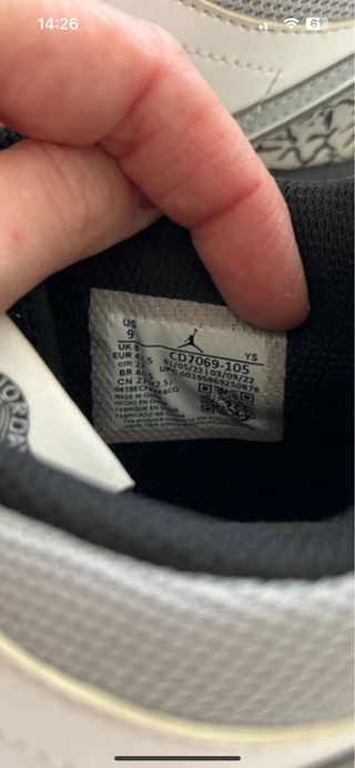 Scarpe Jordan Uomo Grigie Bianche 42.5