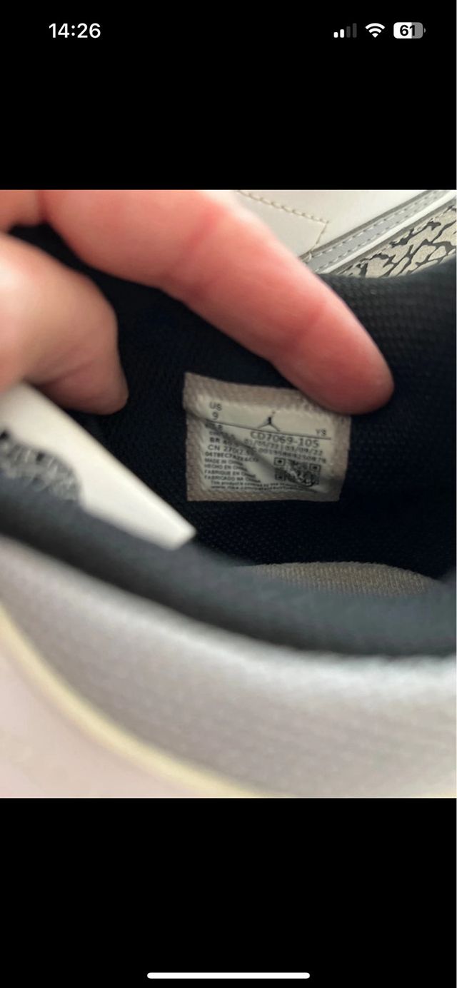 Scarpe Jordan Uomo Grigie Bianche 42.5